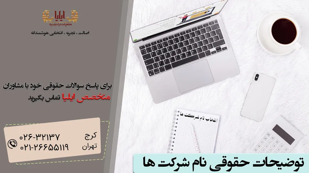 توضیحات حقوقی نام شرکت ها