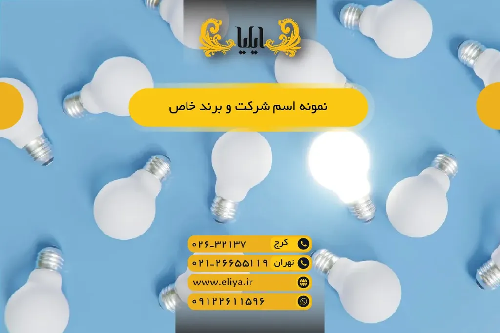 نمونه اسم شرکت و برند خاص - راهنمای انتخاب 1405