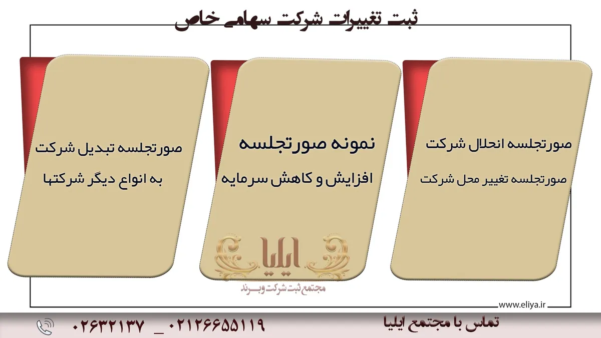 ثبت تغییرات شرکت سهامی خاص